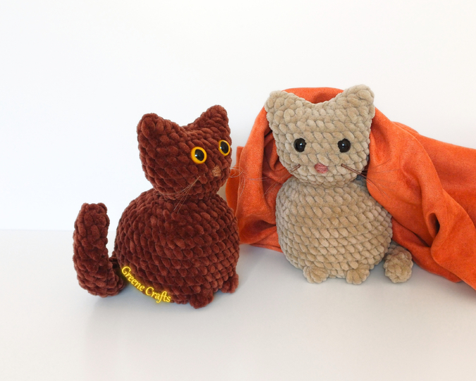 Kitten Plush Toy Crochet Pattern – Beginner-Friendly, No-Sew Amigurumi