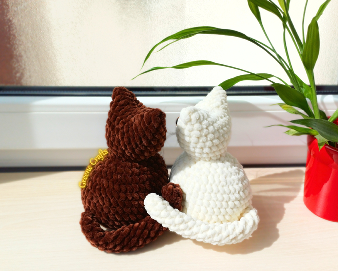Kitten Plush Toy Crochet Pattern – Beginner-Friendly, No-Sew Amigurumi
