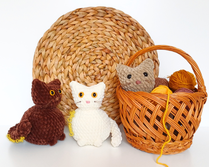 Kitten Plush Toy Crochet Pattern – Beginner-Friendly, No-Sew Amigurumi