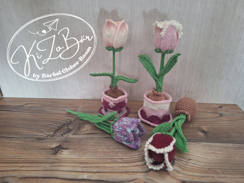 Tulipan - Häkelanleitung für eine variantenreiche Tulpe