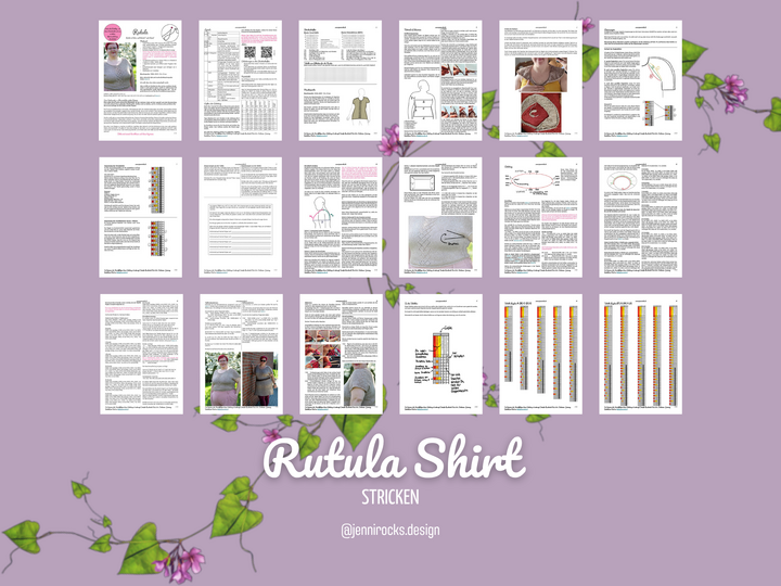 Größeninklusive Strickanleitung für das Shirt / die Tunika “Rutula”