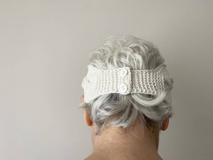 Knitted Visor Headband Pattern, Summer Knit Headband, 2 in 1 Design