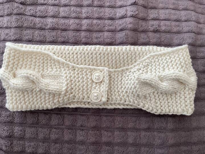 Knitted Visor Headband Pattern, Summer Knit Headband, 2 in 1 Design
