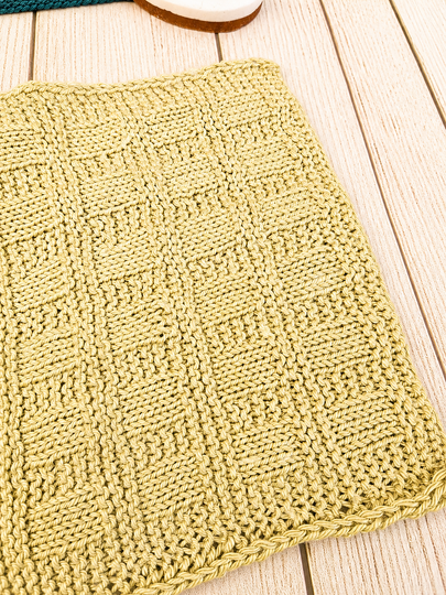Knittingpattern Vintage Dishcloth set of 3 Designs