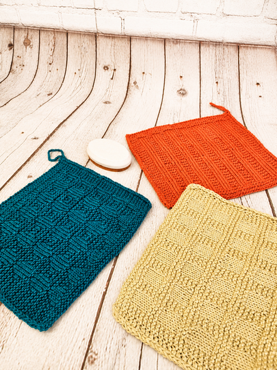 Strickanleitung Vintage Spültuch 3 er Set