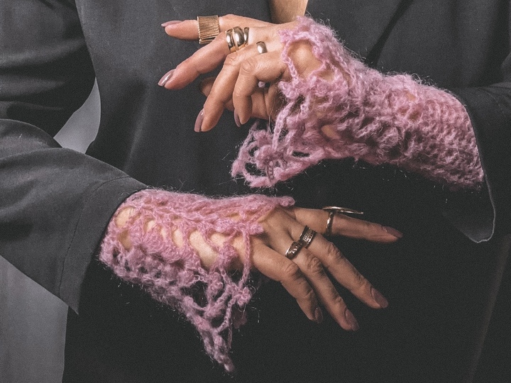 Crochet pattern boho lace cuffs PDF and video tutorial