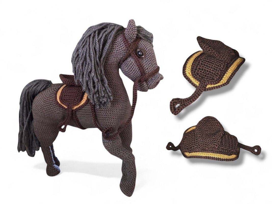 Crochet Pattern Expansion Pack (only) Saddle and Bridle