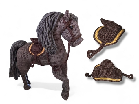 Crochet Pattern Expansion Pack (only) Saddle and Bridle