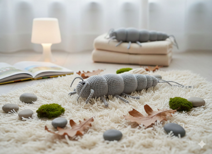Silas the Silverfish – Crochet Pattern