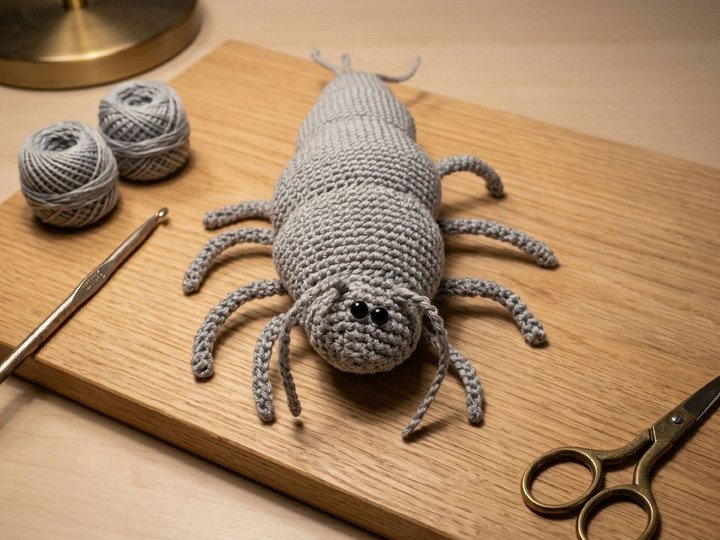 Silberfischchen "Silas" – Häkelanleitung