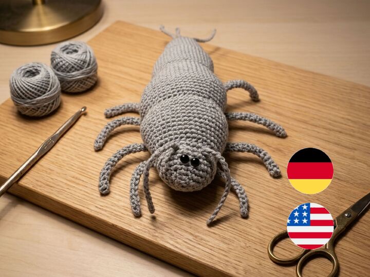 Silberfischchen "Silas" – Häkelanleitung