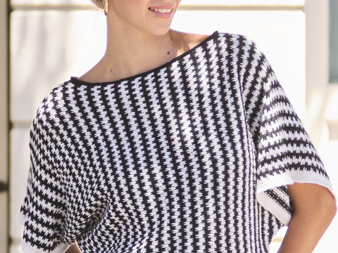 Pullover mit Hebemaschenmuster