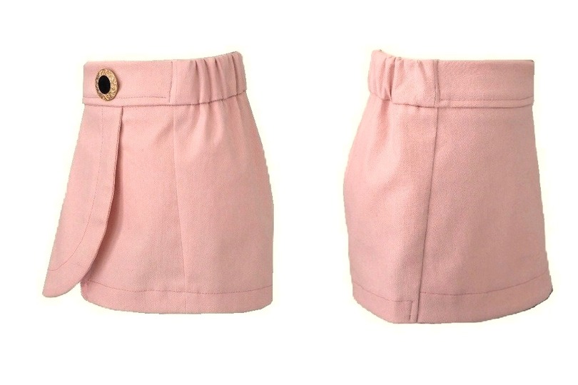 Instructions+pattern for a skort (sizes 80–140/12M-10) wrap-style shorts