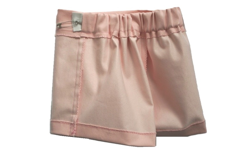 Instructions+pattern for a skort (sizes 80–140/12M-10) wrap-style shorts