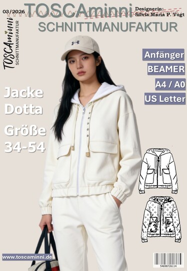 PDF Schnittmuster Jacke Dotta Gr. 34-54