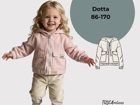 PDF Schnittmuster Kinderjacke Dotta Gr. 86-170