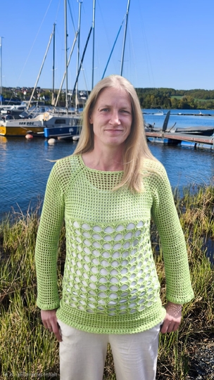 Häkelanleitung 1 Bobbel Pullover/Jacke RVO Pullover/Tunika Sonnengitter