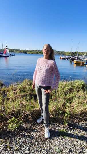 Häkelanleitung 1 Bobbel Pullover Sonnengitter