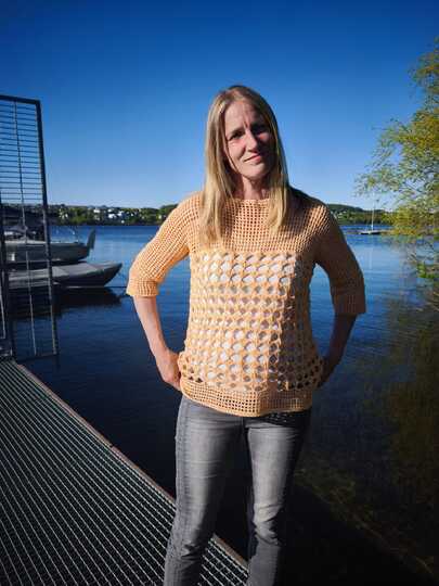 Häkelanleitung 1 Bobbel Pullover Sonnengitter