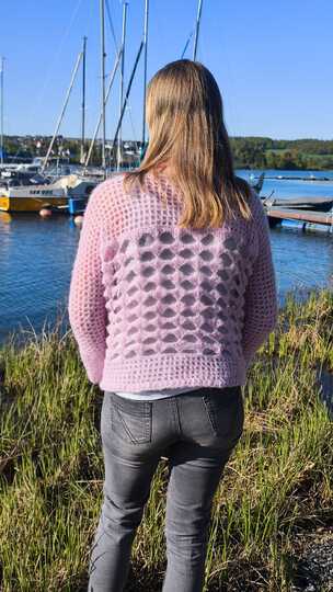 Häkelanleitung 1 Bobbel Pullover Sonnengitter