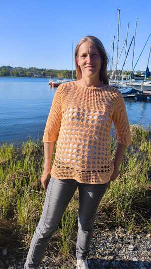 Häkelanleitung 1 Bobbel Pullover Sonnengitter