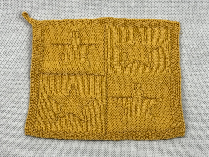 Waschlappen Sterne - Hoffnung – Eine Strickanleitung