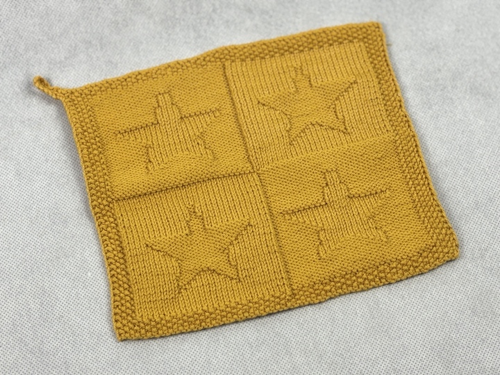 Waschlappen Sterne - Hoffnung – Eine Strickanleitung