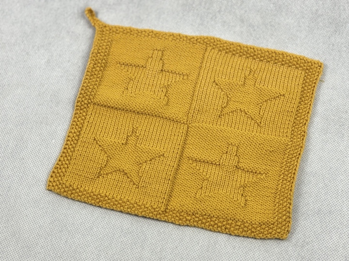 Waschlappen Sterne - Hoffnung – Eine Strickanleitung
