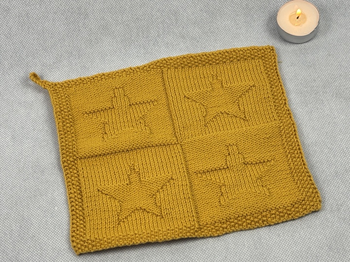 Waschlappen Sterne - Hoffnung – Eine Strickanleitung