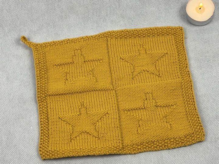 Waschlappen Sterne - Hoffnung – Eine Strickanleitung