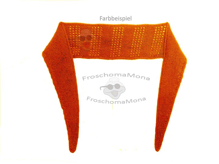 fix gestricktes Minituch „Christine“ mit Lochmuster einfache Anleitung