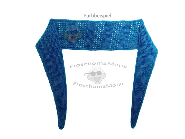 fix gestricktes Minituch „Christine“ mit Lochmuster einfache Anleitung