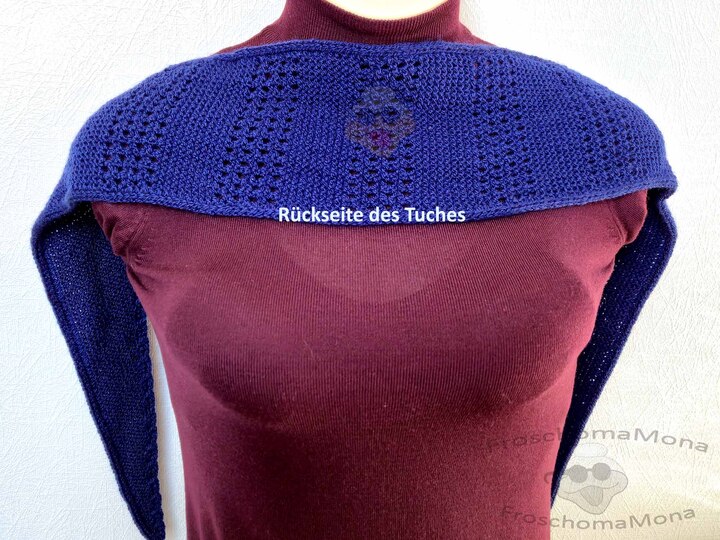 fix gestricktes Minituch „Christine“ mit Lochmuster einfache Anleitung