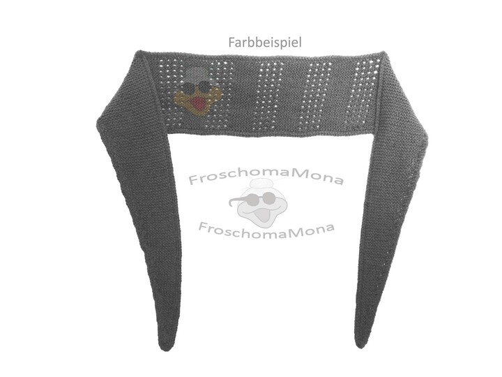 fix gestricktes Minituch „Christine“ mit Lochmuster einfache Anleitung