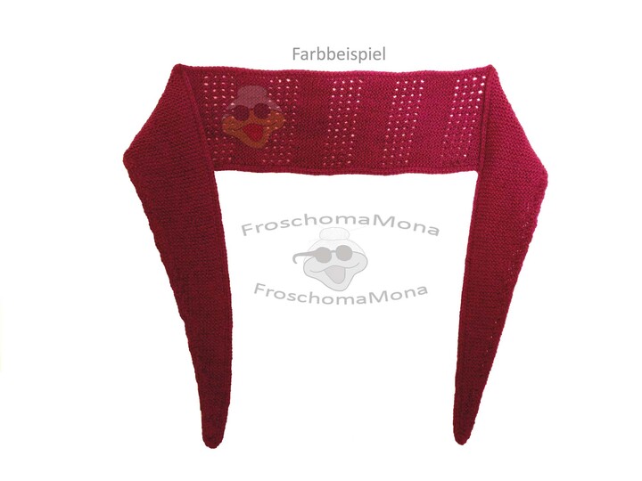 fix gestricktes Minituch „Christine“ mit Lochmuster einfache Anleitung