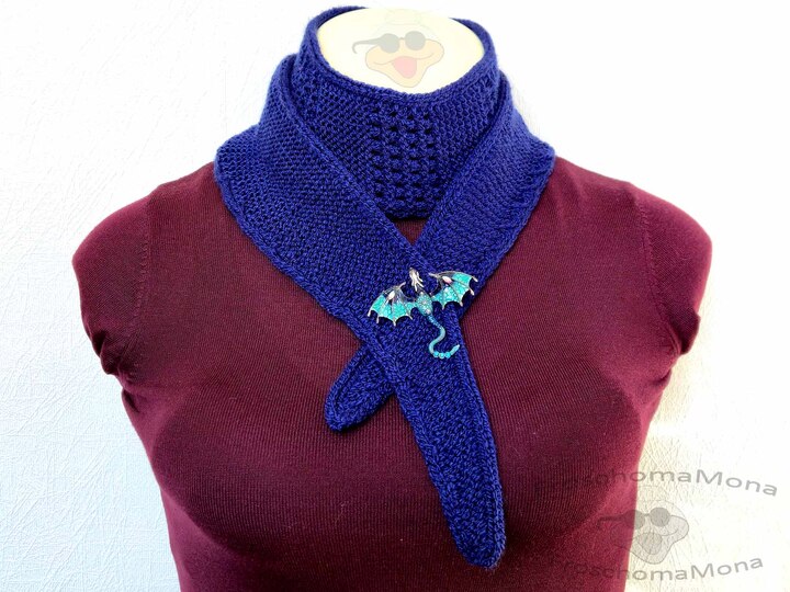 fix gestricktes Minituch „Christine“ mit Lochmuster einfache Anleitung
