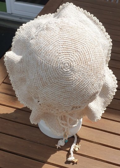 Häkelanleitung: Sommerlicher Sonnenhut Ocean Wave mit Wellen (Baby bis XL)