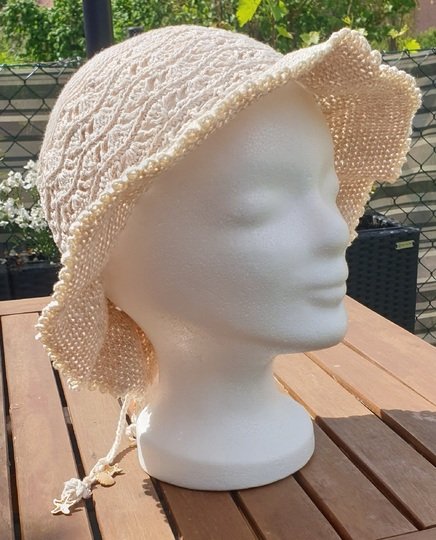 Häkelanleitung: Sommerlicher Sonnenhut Ocean Wave mit Wellen (Baby bis XL)