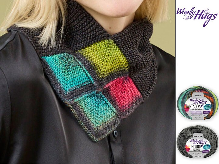 HALSKRAGEN GELI, GESTRICKT