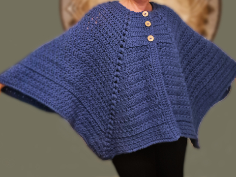 Häkelanleitung "The Wheat Cape" - Cape/Poncho
