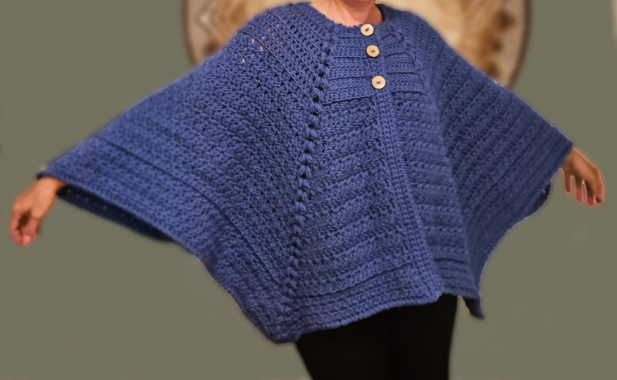 Häkelanleitung "The Wheat Cape" - Cape/Poncho
