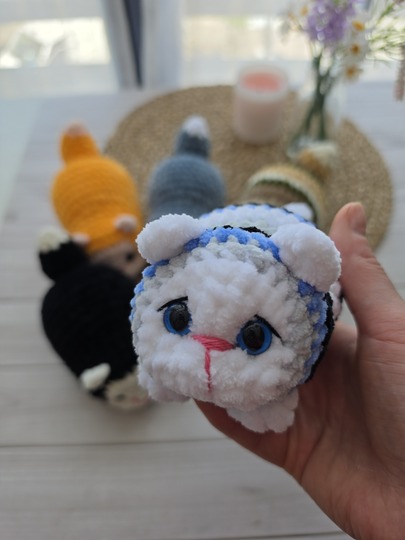 Cat Crochet Pattern – Amigurumi (No-Sew & Beginner Friendly)