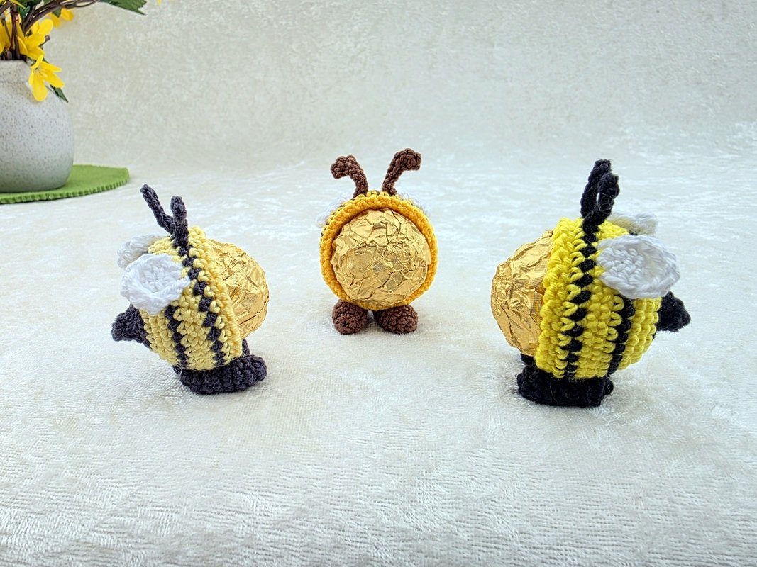 Häkelanleitung Pralinen-Bienchen „Brummsummsel“ – Süßes Mitbringsel - Bild 8