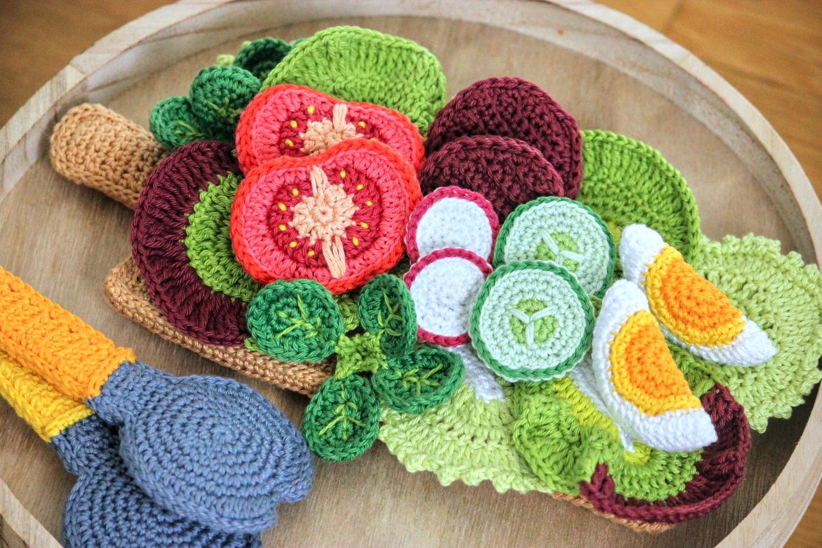 Häkelanleitung "Bunte Salatplatte" - Bild 6