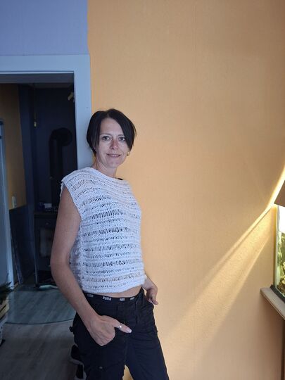 Crop Top "easy" Shirt Sommertop stricken