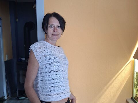 Crop Top "easy" Shirt Sommertop stricken