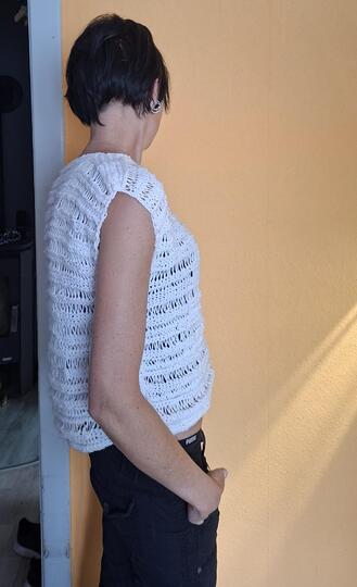 Crop Top "easy" Shirt Sommertop stricken