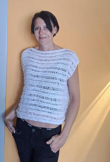 Crop Top "easy" Shirt Sommertop stricken