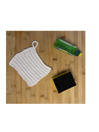 Spüllappen / Waschlappen #101 mit Schlaufe Strickanleitung