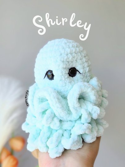 Häkelanleitung Qualle Shirley & Baby - Beide Größen - Anfängergeeignet